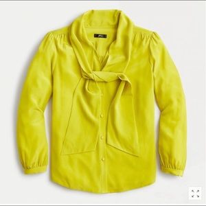 J Crew Size M 100% Silk Blouse
